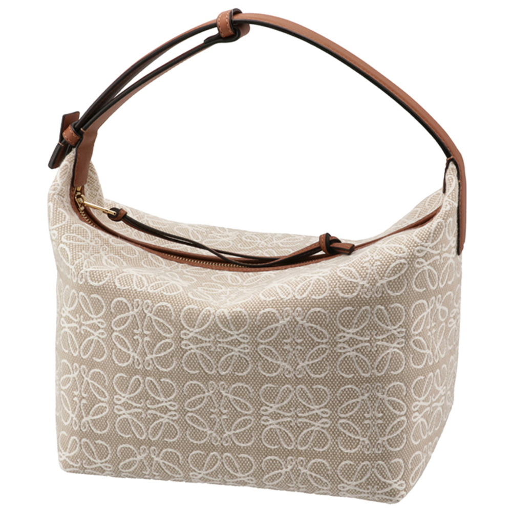 Loewe Bag Anagram Shoulder Cubby Tan Brown
